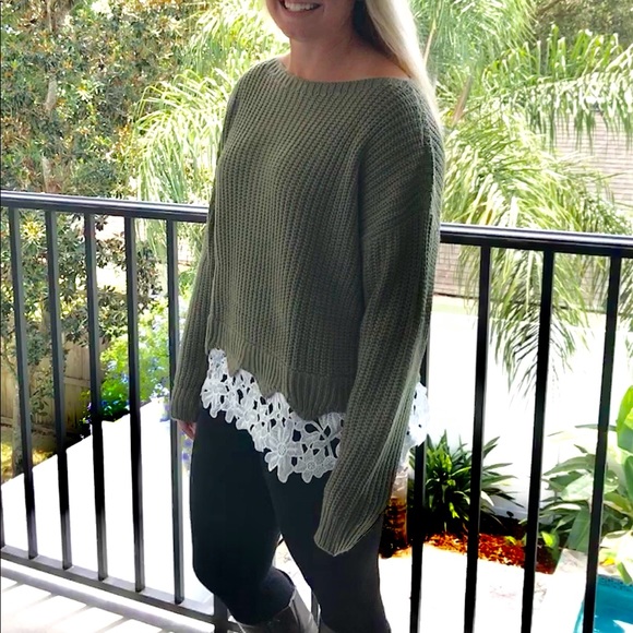 Lace detail sweater - Picture 5 of 6